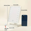 Lighted Makeup Mirror, Square 4*AA Battery - use Beauty Mirror ,Touch Screen VanityMirror,Brightnes