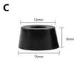 8Pcs Black Rubber Feet Chair Floor Protector Non-slip Furniture Feet Table Leg Cover Speaker Cabinet Bottom Pads Funiture Parts