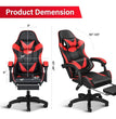 Gaming Chair, Backrest and Seat Height Adjustable Swivel Recliner Racing Office Computer Ergonomic Video Game Chair