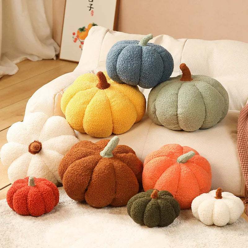 20cm Small Size Soft Pumpkin Plush Toys Lovely Stuffed Plant Bedroom Decoration Halloween Decor Dolls Soothing Pillow for Kids