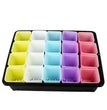 10PCS Gardening Mini Small Square Pot Flower Pot Succulent Pot Little Black Square Plastic Pot Seedling Tray Containe