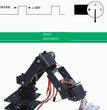 Steam DIY 6 DOF Robot Metal Alloy Mechanical Arm Claw Kit MG996 for Arduino Robotics Kit Ps2 Wireless Control Programmable Toys