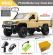 ZWN MN82 1:12 Retro Rc Car With LED Lights Full-scale Simulation LC79 Professional 4WD Remote Control Pickup RC Truck Model Toys