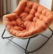 X&D Human Bird Nest Rattan Weaving Rocking Chair Leisure Sofa Home Balcony Single Lazy Sofa Rocking Chair Rattan Chair Can Sleep