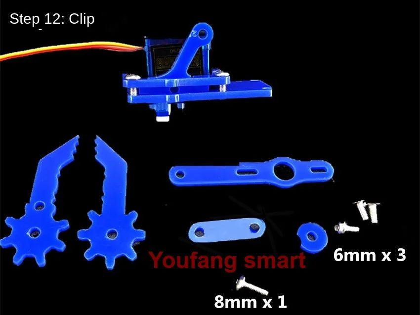 Robotic Arm Plank 4 DOF Robot Manipulator Claw SG90 MG90S Robot FOR UNO Board Programmable Toys Diy Kits Splicing Rudder Gifts