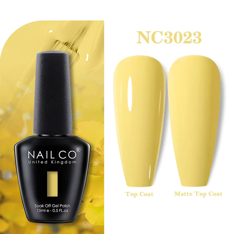 NAILCO 15ml Nail Gel Polish Vernis Semi Permanent UV Varnish Nails Art Manicure Design TOP BASE Hybrid Nail Supplies Nail Glue