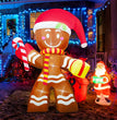 Christmas Inflatable Decoration Toy Built-in LED Lights Inflatable Model Indoor Outdoor Ornament Xmas Party New Year Garden Deco