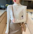 Turtleneck Sweater Women Fashion New Stretch Tops Women Knitted Pullovers Long Sleeve Bottoming Knitted Sweater