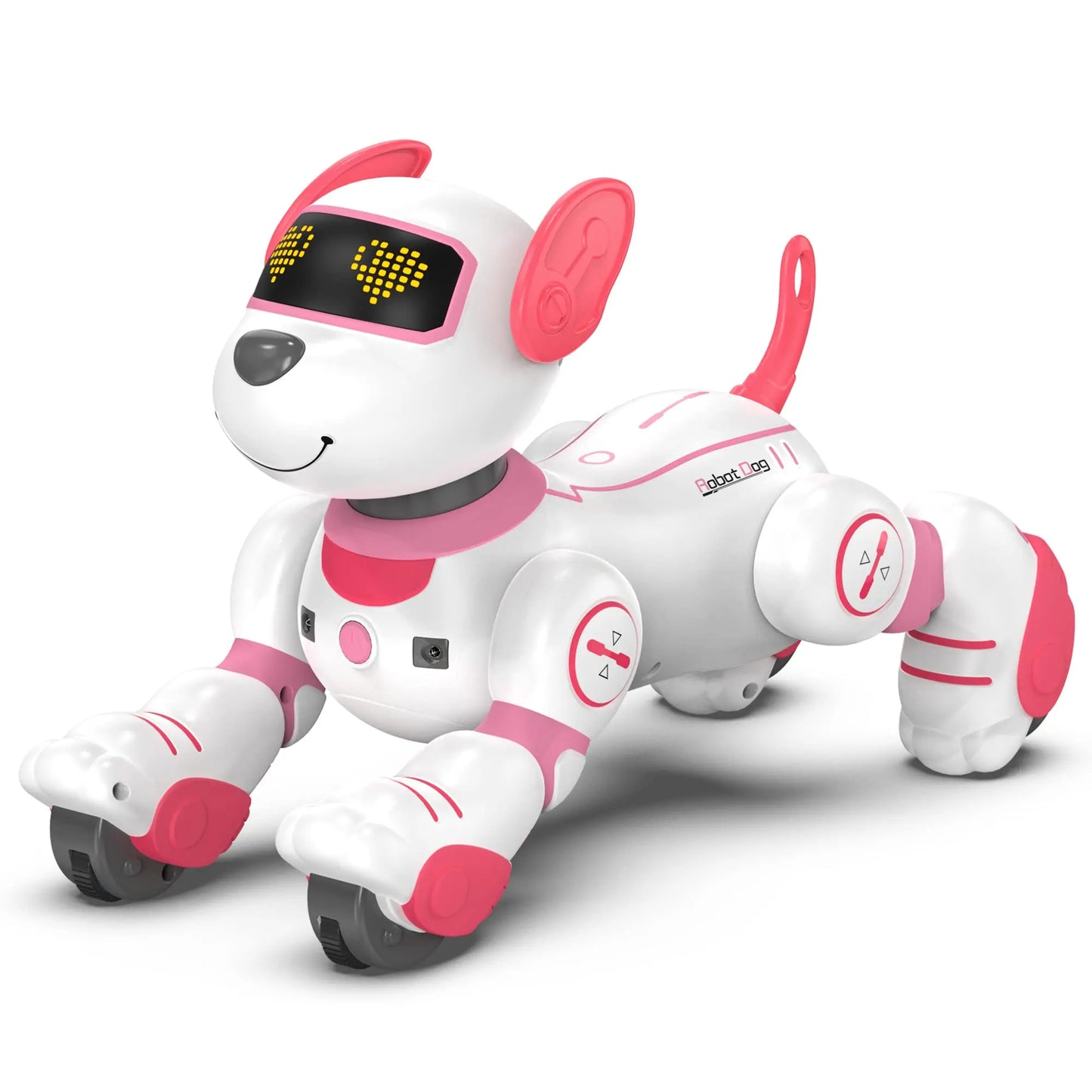 Intelligent Stunt Remote Control Robot Dog Toy, Programmable Robotic Puppy,Smart Interactive,Singing Dancing Following, Kid Gift