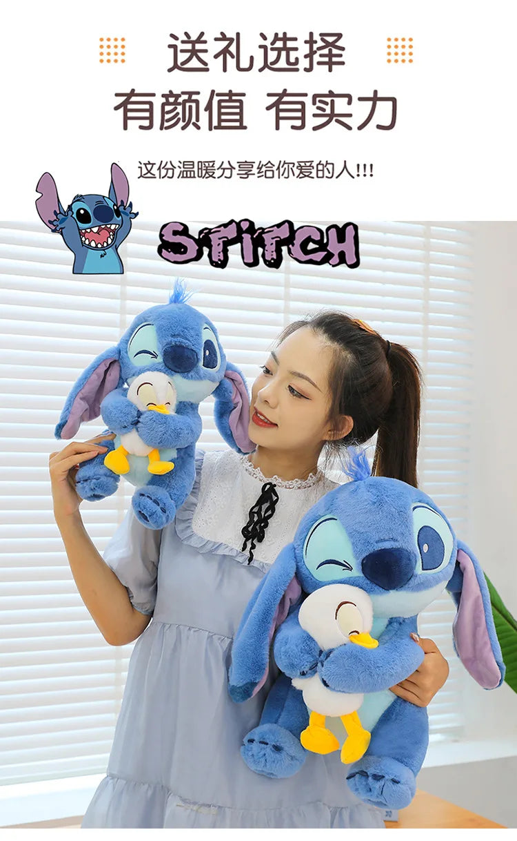 Disney Plush Doll Stitch Lilo Doll Cute Duck Stitch Plush Stuffed Toy Christmas Children's Birthday Gift Kawaii Decoration Toys