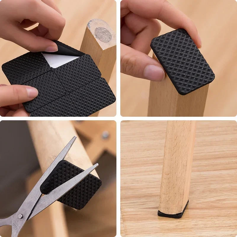 Protective Rubber Pad Rubber Furniture Leg Feet Pad Non-slip Fashion Flexible Table Chair Feet Sticker Foot Cover Household Tool