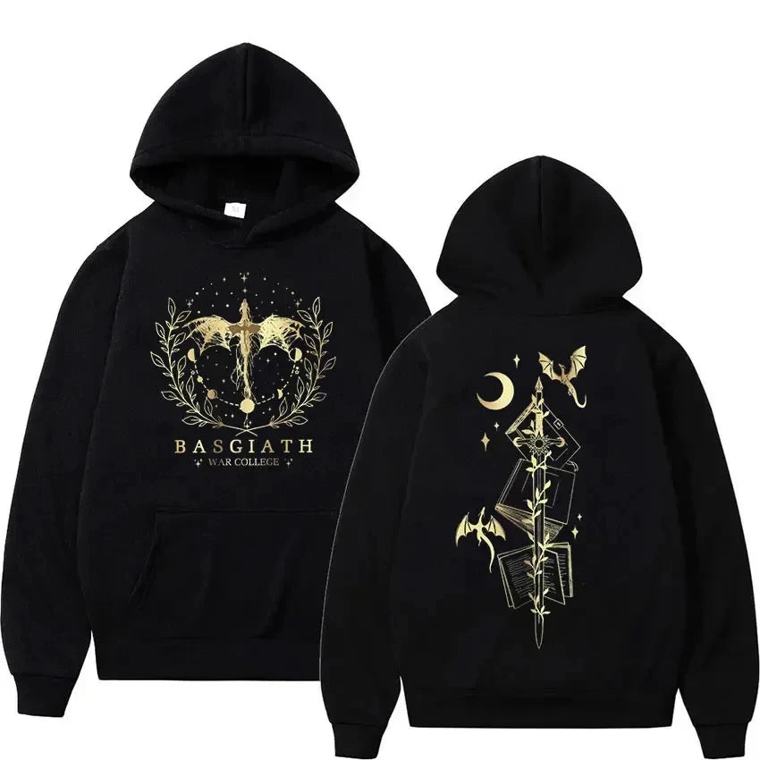 Basgiath War College Cotton Hoodies Fourth Wing Women Men Clothing Printed Graphic Spring Autumn Sweatshirt Streetwear Tops