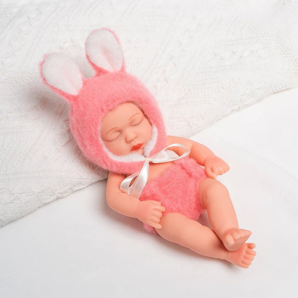 New Silicone Reborn Dolls 20cm Baby Reborn Toys Waterproof Vinyl Bebe Doll Cute Mini Reborn Baby Doll For Girls Birthday Gift