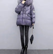 2024 Winter New Warm Down Cotton Jacket With Large Fur collar Hooded Coat Loose Women Thicken Parker Puffer Overcoat Casual wear