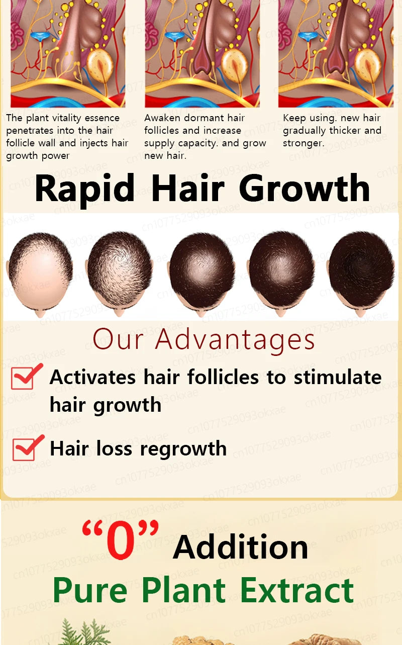 The most effective hair growth essential oil in 2024. Experts authoritatively certified,effective in repairing baldness and hair