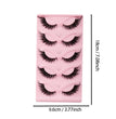 5 Pairs Cat Eye Lashes Faux Mink Eyelashes Natural long Manga Lashes Winged End Eye Elongated Eyelashes Fake Lashes Makeup