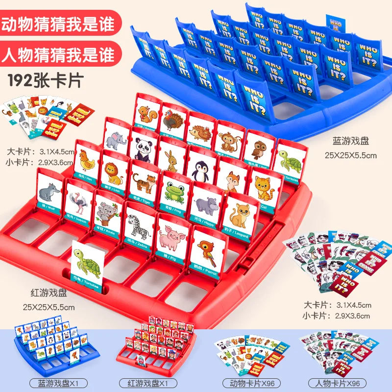 Guess Who Game Family Interation Card Toy Board Guessing Memory Training Parent Child Leisure Time Party Indoor Games Gift