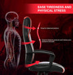 Gaming Chair, Backrest and Seat Height Adjustable Swivel Recliner Racing Office Computer Ergonomic Video Game Chair