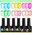 LILYCUTE 6Pcs/Set Gel Nail Polish Popular Colors In Autumn Semi Permanent Soak Off UV LED Nail Art Gels Nail Gel Polish