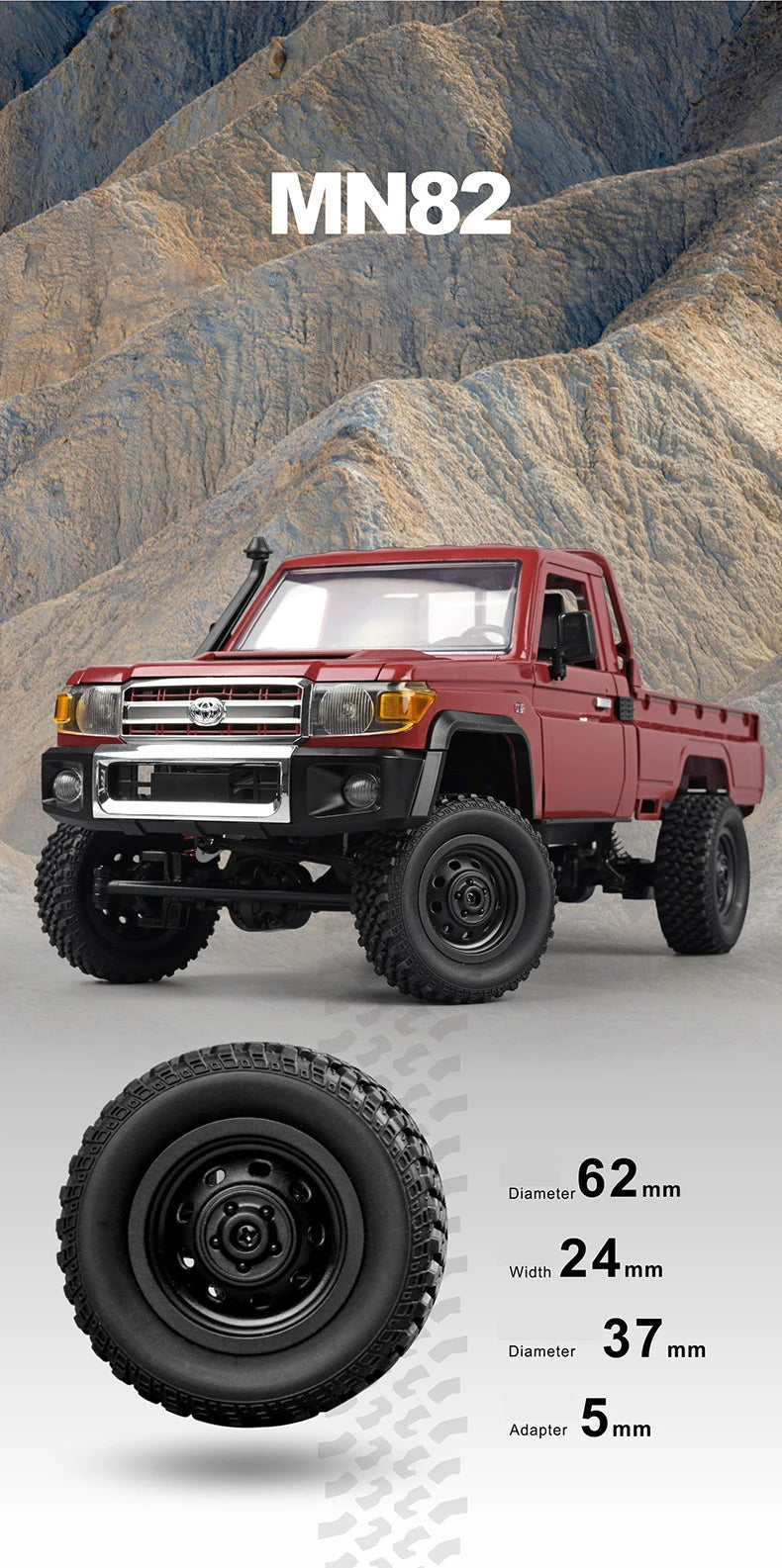 ZWN MN82 1:12 Retro Rc Car With LED Lights Full-scale Simulation LC79 Professional 4WD Remote Control Pickup RC Truck Model Toys