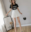 2024 White Women Pleated Skirts Summer High Waist Zipper Girls Dancing JK Mini Skirts Black Fashion Student A Line Faldas