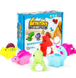 1/6PCS Baby Cute Animals Bath Toy Swimming Water Play LED Light Up Toy Set Float Induction Luminous Dinosaur for Kids Funny Gift