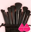 13 PCS LOT Makeup Brushes Set Eye Shadow Foundation Women Cosmetic Brush Eyeshadow Blush Beauty Soft Make Up Tools Bag