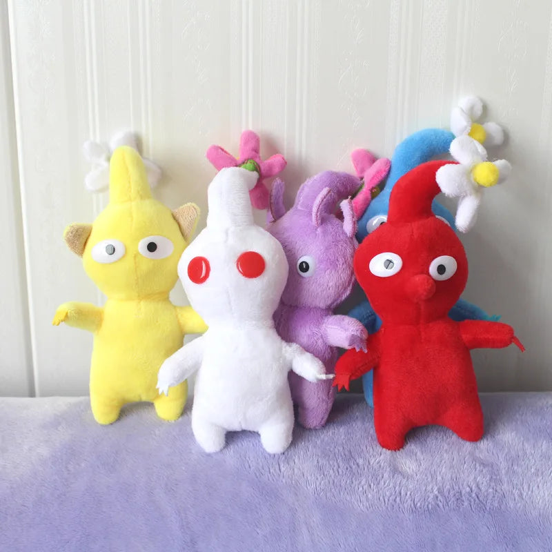 15CM Pikmin Plushie Doll Game Olimar Flower Leaves Bud Chappy Bulborb Soft Stuffed Toy Red Yellow Gift for Kids Fans Birthday