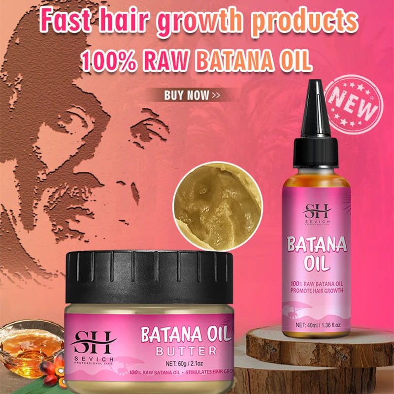 Hair Growth Set Batana Oil Fast Hair Growing Spray Anti Hair Loss Shampoo Scalp Repair Treatment Capsule Oil For Men Women 6pcs