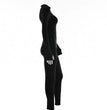 Sexy Elegant Women Zip-up O-neck Long Sleeve Jumpsuit Streetwear 2024 Autumn Female Overalls One Piece Fitness Sports Bodysuits