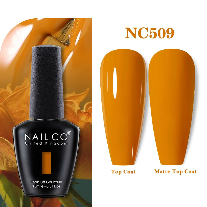 NAILCO 15ml Nail Gel Polish Vernis Semi Permanent UV Varnish Nails Art Manicure Design TOP BASE Hybrid Nail Supplies Nail Glue