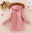 2023 New Autumn Winter Women Cotton Jacket Padded Casual Slim Coat Emboridery Hooded Parkas Wadded Warm Overcoat Fashion Parkas