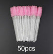 50pcs Disposable Eyebrow brush for Eyelash Extension Mascara Wand Applicator Spoolers Eye Lashes Cosmetic Brushes makeup tools