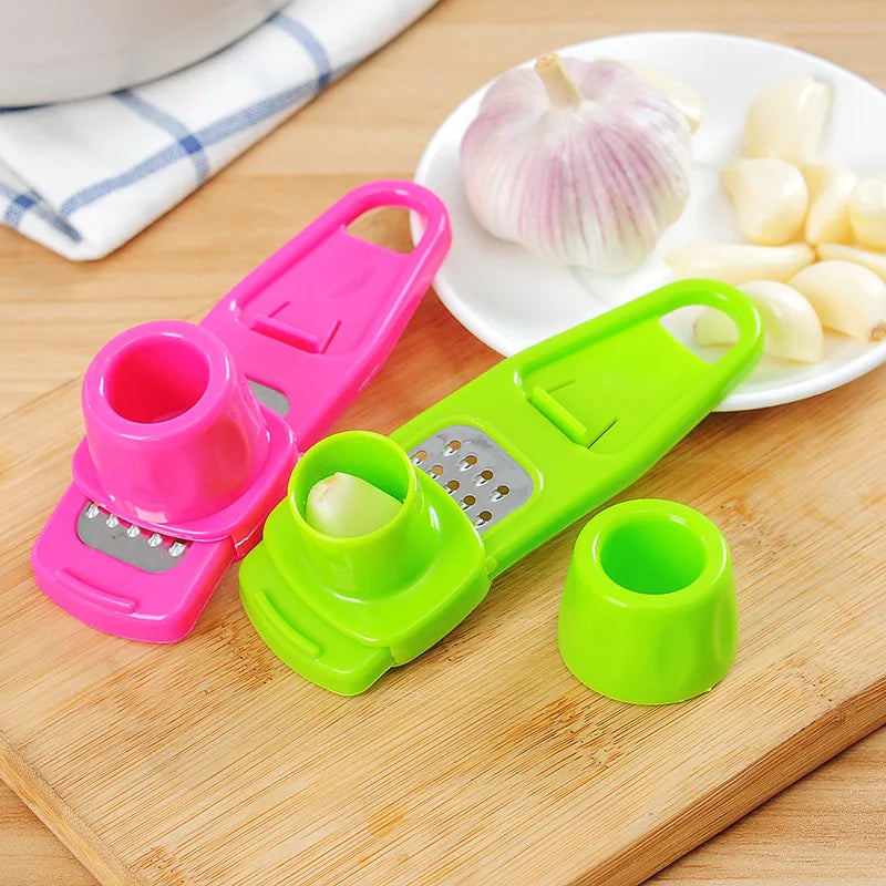 1pcs Garlic Press Crusher Manual Mincer Chopping Tool Home Garlic Masher Kitchen Ginger Garlic Grinding Grater Kitchen tools