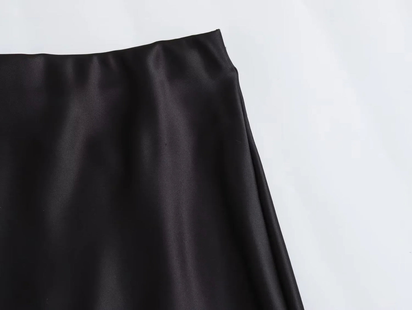 Ladies Satin Skirt Women High Waist Long Skirts For Women Spring Summer Black Midi Skirt Office Lady Elegant Women's Skirts