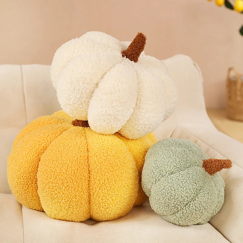 20cm Small Size Soft Pumpkin Plush Toys Lovely Stuffed Plant Bedroom Decoration Halloween Decor Dolls Soothing Pillow for Kids