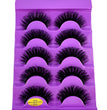 5pairs Classic Hybrid Volume Lashes New Arrival Wispy D Curl Short Russian Strip Lashes Makeup False Eyelashes