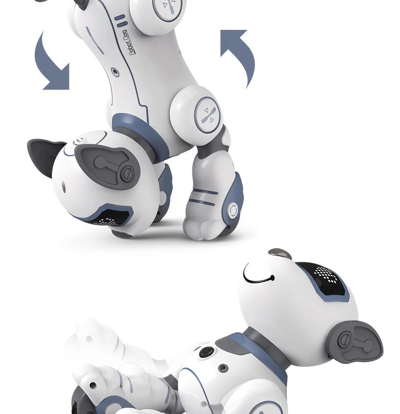 Intelligent Stunt Remote Control Robot Dog Toy, Programmable Robotic Puppy,Smart Interactive,Singing Dancing Following, Kid Gift