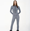 Sexy Elegant Women Zip-up O-neck Long Sleeve Jumpsuit Streetwear 2024 Autumn Female Overalls One Piece Fitness Sports Bodysuits