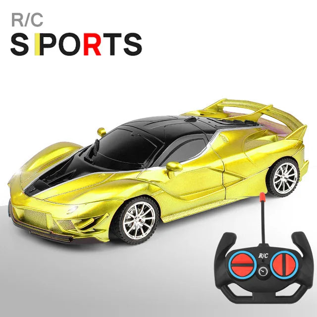 1/18 RC Car LED Light 2.4G Radio Remote Control Sports Cars For Children Racing High Speed Drive Vehicle Drift Boys Girls Toys