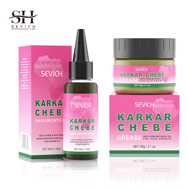 Chebe Fast Hair Growth Sevich Traction Alopecia Hair Karkar Oil Anti Hair Break Hair Strengthen Hair Loss Care Repair Damage