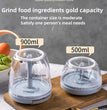 500ML Manual Meat Mincer Garlic Chopper Rotate Garlic Press Crusher Vegetable Onion Cutter Kitchen Cooking Accessories