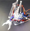 SG90 4 DOF Unassembly Acrylic Mechanical Arm Bracket Robotic Manipulator Claw For Arduino UNO Learning DIY Kit Programmable Toys