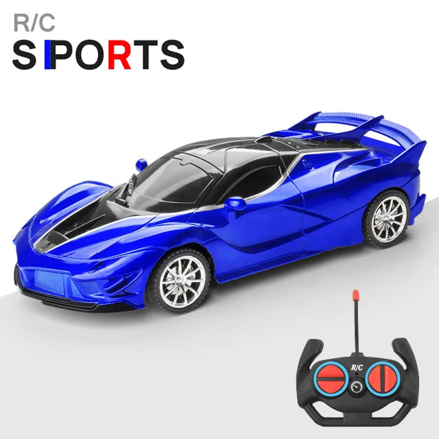 1/18 RC Car LED Light 2.4G Radio Remote Control Sports Cars For Children Racing High Speed Drive Vehicle Drift Boys Girls Toys