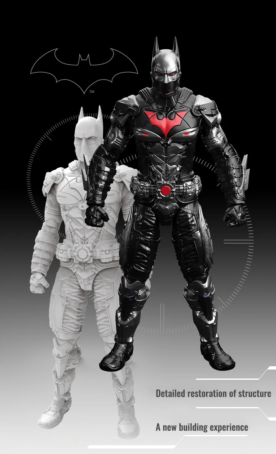 New F5 Batman Arkham Knight assembled Model Blind Box 7style 10cm Action figures Collection Hobby Model Ornaments Boys Toys Gift