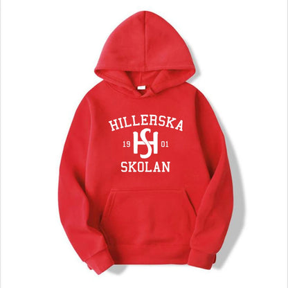 Young Royals Hillerska Skolan Hoodie Hillerska Skolan Unisex Hooded Sweatshirt Graphic Hoodies Long Sleeve Pullover Tv Show Tops