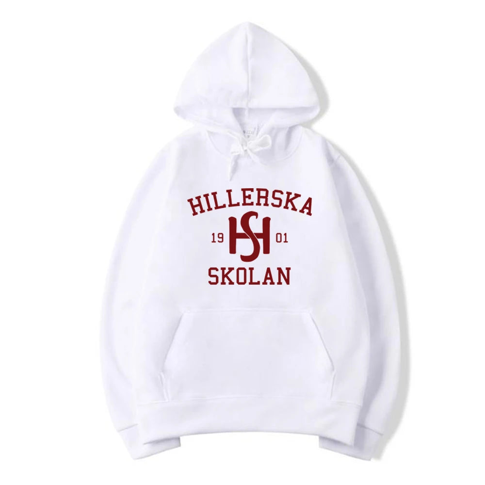 Young Royals Hillerska Skolan Hoodie Hillerska Skolan Unisex Hooded Sweatshirt Graphic Hoodies Long Sleeve Pullover Tv Show Tops