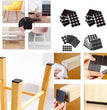 Protective Rubber Pad Rubber Furniture Leg Feet Pad Non-slip Fashion Flexible Table Chair Feet Sticker Foot Cover Household Tool