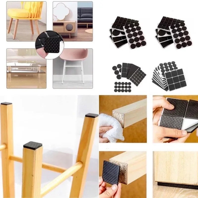 Protective Rubber Pad Rubber Furniture Leg Feet Pad Non-slip Fashion Flexible Table Chair Feet Sticker Foot Cover Household Tool