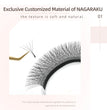 NAGARAKU 5D W Shape Big Bundle Eyelash Extension Mega Volume Premade Fans Eyelashes Super Soft Full Dense Lashes